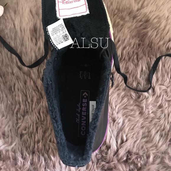 Convy70 HI Leather Black Icon Violet W AUTHENTIC - Picture 7 of 8